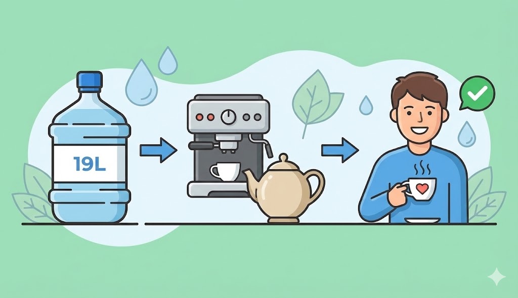 Выбор 19 литровой воды для кофе или чая