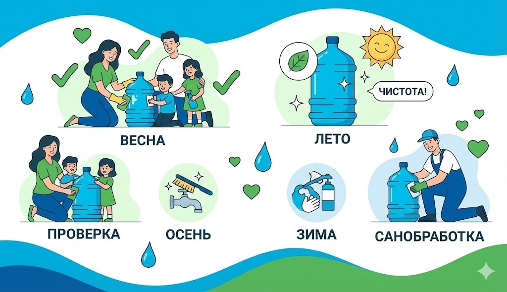 Как чистить кулер для воды 19 литров