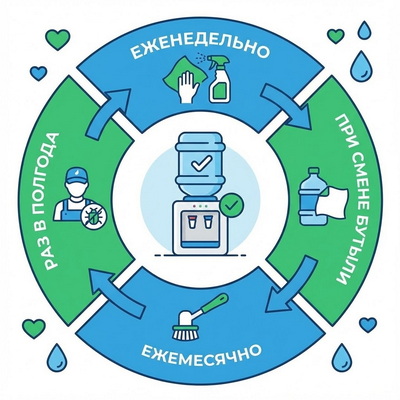 Как чистить кулер для воды 19 литров