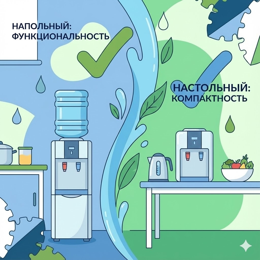 Напольный или настольный кулер: Что купить