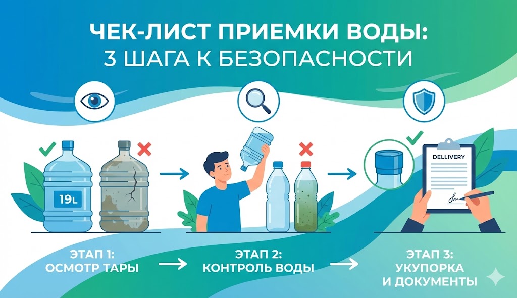 Доставка воды на дом - как принять и проверить