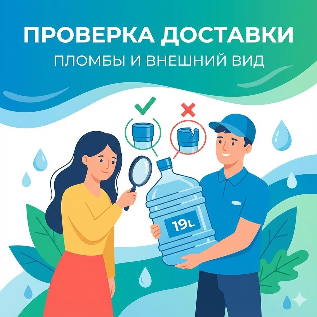 Доставка воды на дом - как принять и проверить