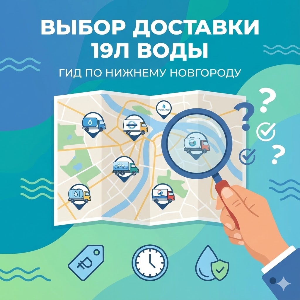Доставка воды 19 литров в Нижнем Новгороде