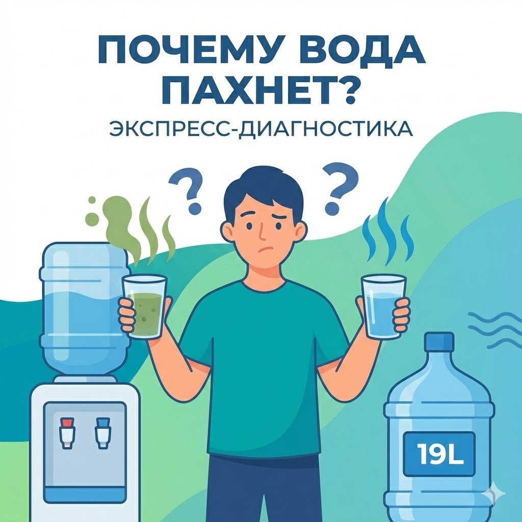 Почему вода пахнет или изменила вкус