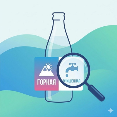 Как отличить настоящую природную воду от очищенной